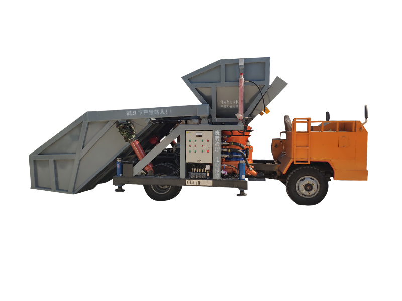 一拖二雙料斗噴漿車