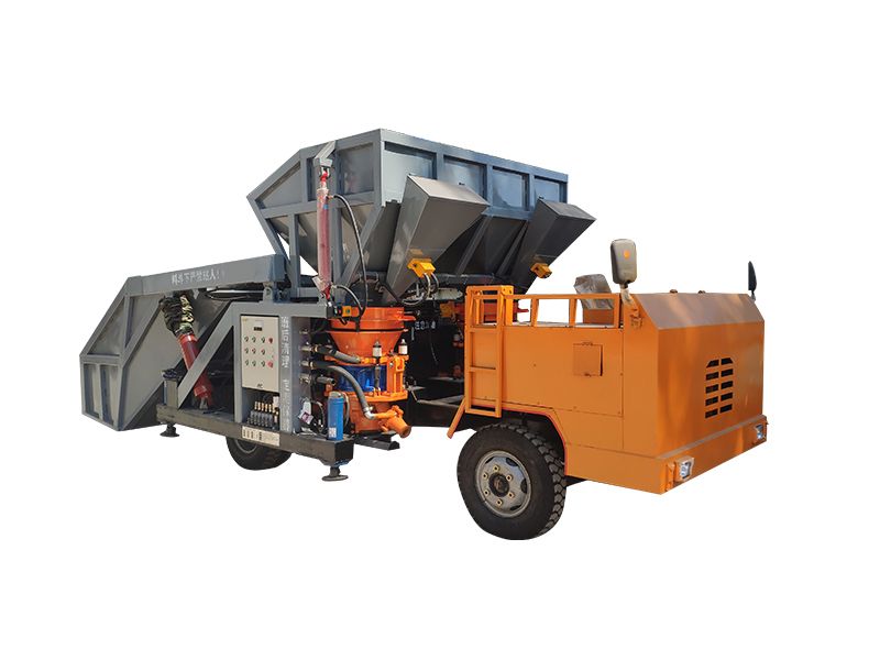 一拖二雙料斗噴漿車